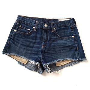 Rag & Bone The Mila Denim Cutoff Short Size 26 Doheny Blue